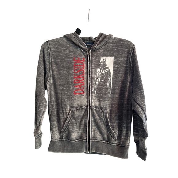 VGUC Star Wars Women's Hooded Zip Up Jacket Hoodie Gray Size Medium - Picture 1 of 4